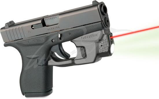 Целеуказатель LaserMax на скобу для Glock 42/ 43 з ліхтарем (червоний)