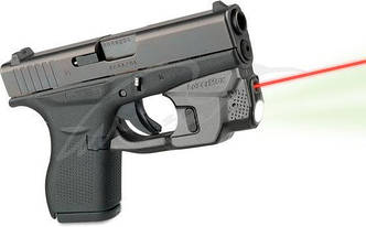Целеуказатель LaserMax на скобу для Glock 42/ 43 з ліхтарем (червоний)