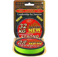 Шнур WFT KG Strong Chartreuse Round Braid 150 м/ 0.08