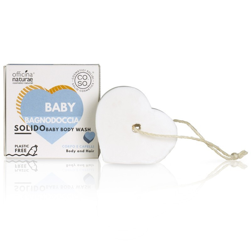 Органічний дитячий твердий гель для душу 2в1 Officina Naturae, Baby Solid CO.SO, 50 г