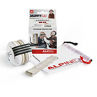 Захисні дитячі навушники Alpine Hearing Protection Muffy Baby Чорна + сіра стрічка