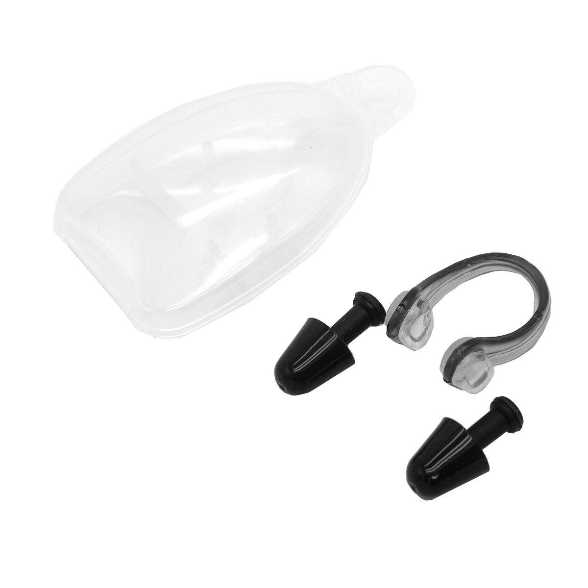 Бервуха для плавання Silenta Razor з кліпсою, black (верх м'які)