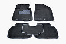 3D килимки для Hyundai i30/Kia Ceed 2012 - ворсові чорні 5шт 83477 Seintex