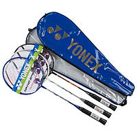 Набор для бадминтона 2 ракетки чехол лаковый YONEX Y-3008 gsport