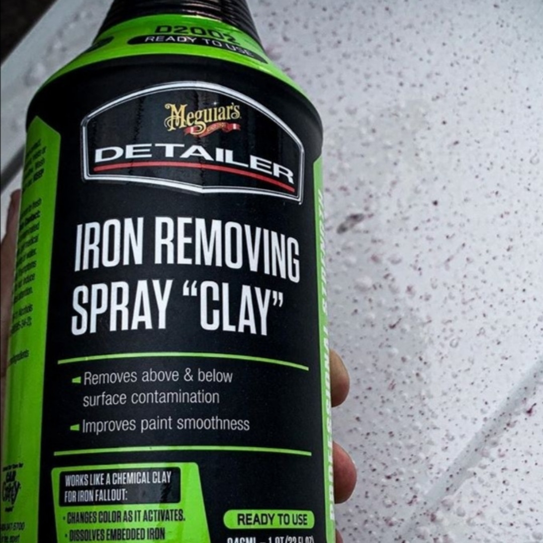 Чистка кузова от частиц металла - Meguiar`s Iron Removing Spray "Clay" 946 мл. (DRTU200232) - фото 6 - id-p1390010036