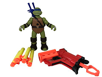 Игровой набор фигурка с проектором + пистолет Леонардо Черепашки Ниндзя TMNT Aurora