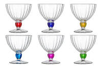Набор креманок стеклянных Luminarc Quadro Rainbow 300 мл х 6 шт (N3056)