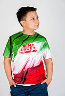 Модная детская футболка для мальчика с надписью De Salitto Италия 52979-AL Мультиколор .Хит!