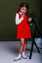 Дитячий сарафан для дівчинки BRUMS Італія 163BGIM008 Червоний Хіт!