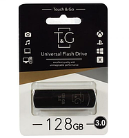 USB флешка Flash Drive 128Gb T&G Classic Black 3.0 TG011-128GB3BK (Black original)