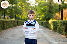 Дитячий жилет для хлопчика Шкільна форма для хлопчиків Byblos Італія BU0918 Білий Хіт!