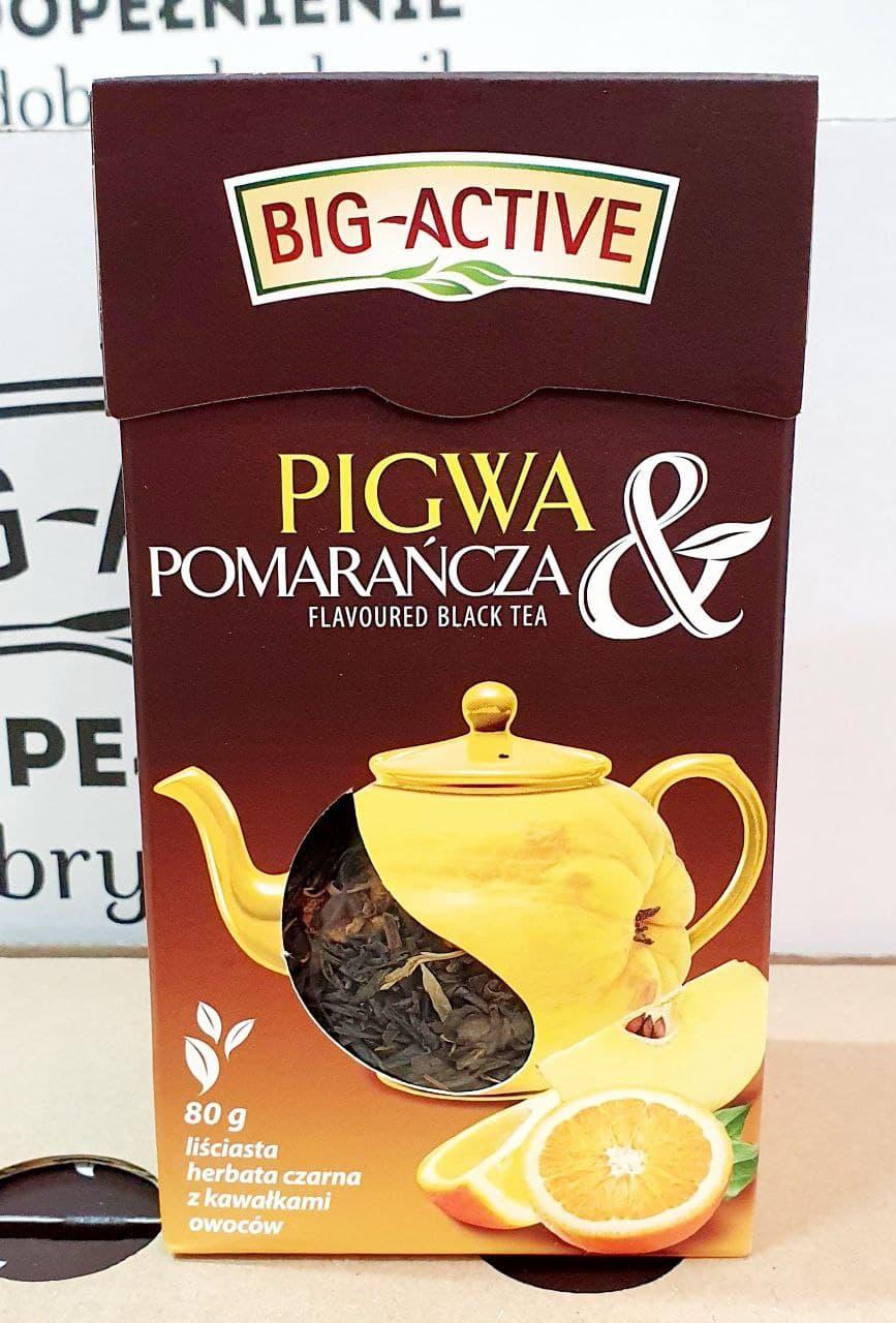 Чай із фруктами Big-Active чорний з апельсином і айвою 80 г., фото 1