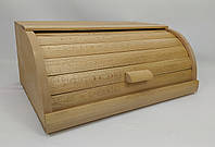 Хлібниця дерев яна ручної роботи з бука світлый лак, 37×27×17 см | Екохлібниця для хліба