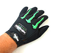 Текстильные мотоперчатки Monster Energy черные