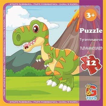 Пазл ТМ "G-Toys" із серії "Динозаври. Тиранозавр" LD07 G-Rich