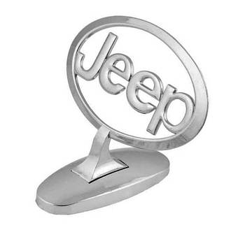 Приціл емблему на капот Jeep хром
