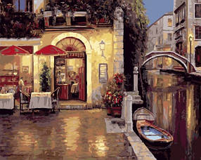 Картина по номерам "Улочка Венеции" 40*50 см  картина для рисования Номерные раскраски Полный Набор