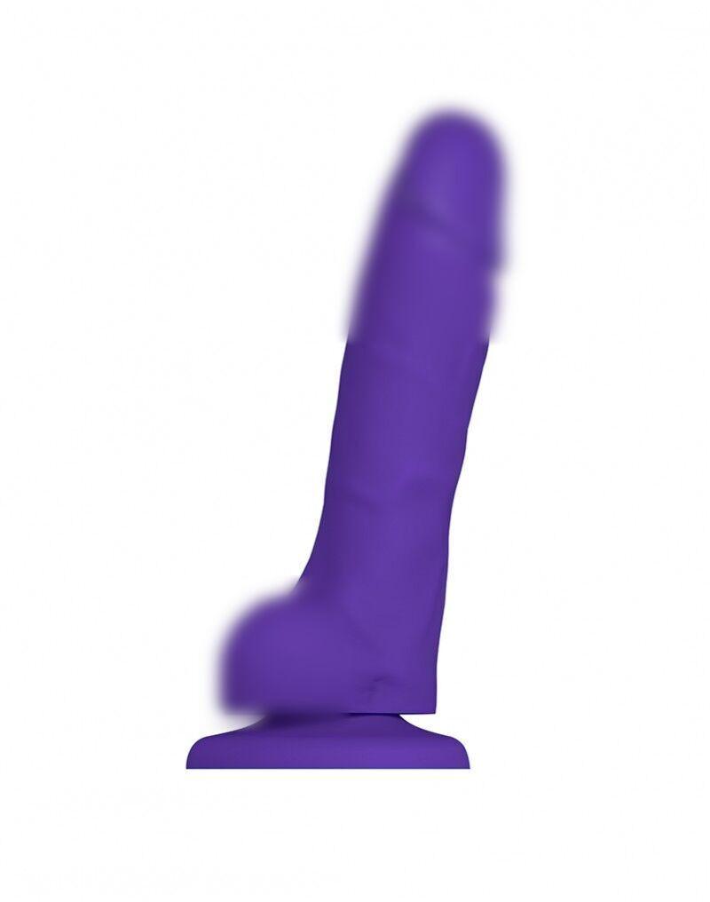 Реалістичний фалоїмітатор Strap-On-Me SOFT REALISTIC DILDO Violet — Size M, 18х3,8 см., фото 1