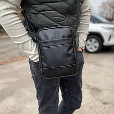 Чоловіча сумка-барсетка через плече з екошкіри стильна молодіжна Insight