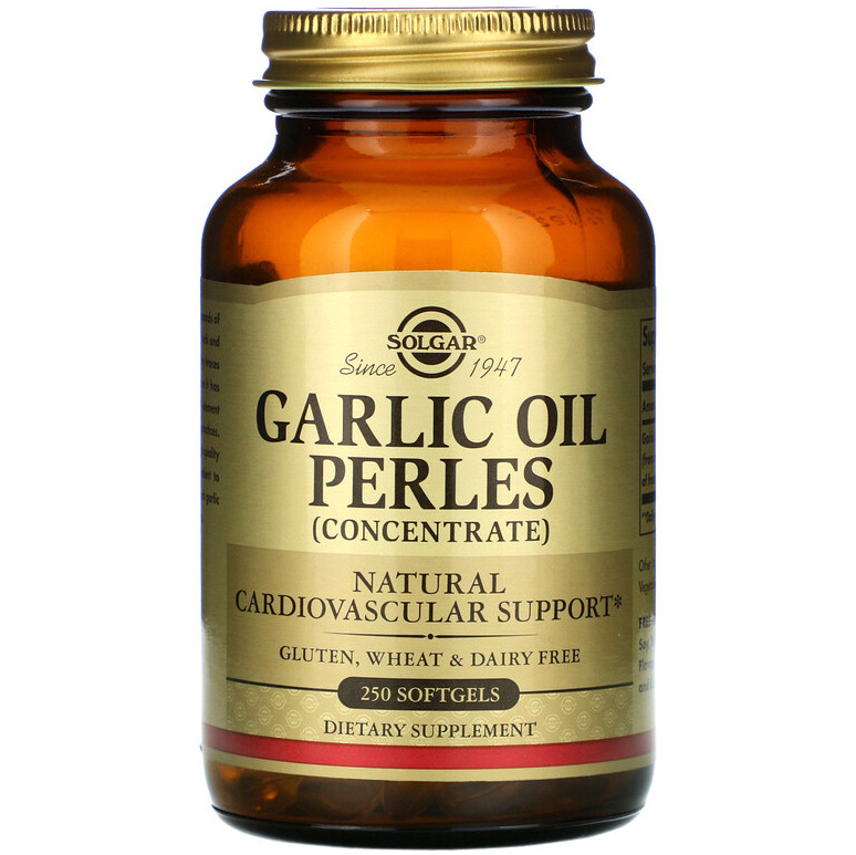 Концентрат часникової олії SOLGAR "Garlic Oil Perles Concentrate" (250 гелевих капсул)