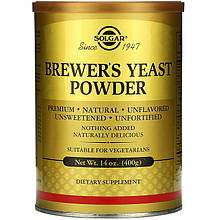 Пивні дріжджі SOLGAR "Brewer's Yeast Powder" у порошку (400 г)