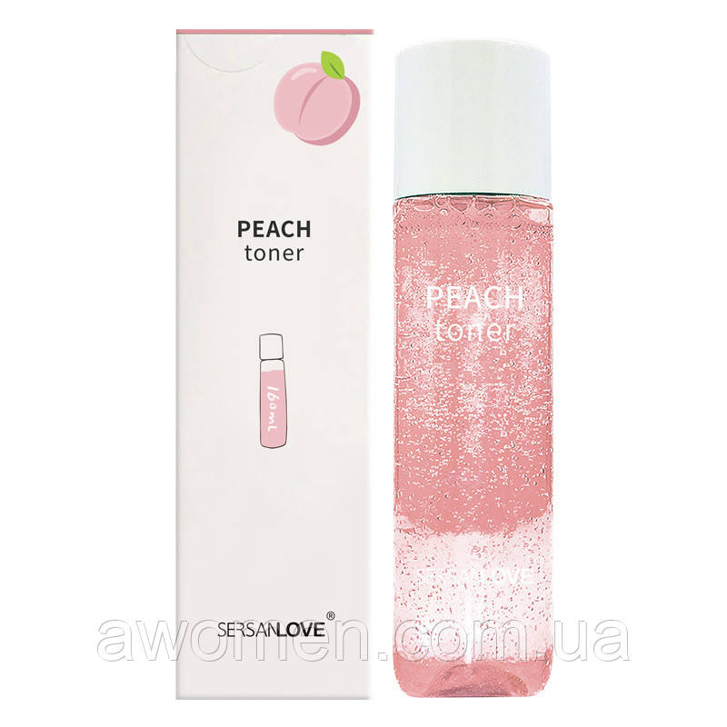 Уценка! Тонер для обличчя Sersanlove Peach з екстрактом персика 160 ml (без коробки)