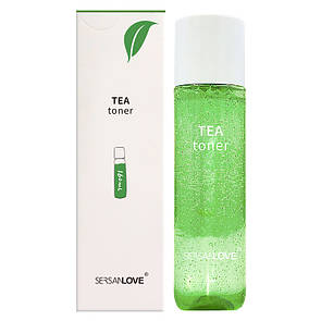 Уценка! Тонер для обличчя Sersanlove Green Tea з екстрактом зеленого чаю 160 ml (без коробки)