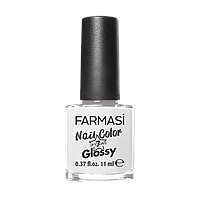 Лак для ногтей 02 Кристально белый Glossy Farmasi