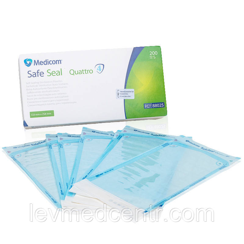 Пакети для стерилізації Medicom, 70*229 мм, фото 1