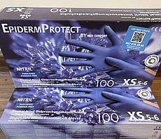 Нітрилові рукавички Ampri Epiderm Protect XS (5-6), чорниця, 100 шт