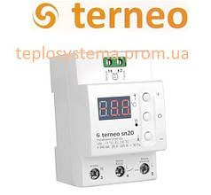 Терморегулятор Terneo sn для керування системою сніготиння (на DIN-рейку), Україна