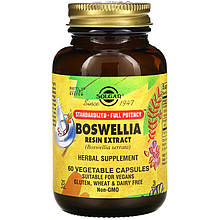 Екстракт смоли босвелії SOLGAR "Boswellia Resin Extract" (60 капсул)