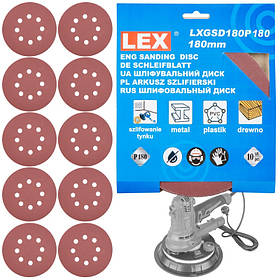 Шліфувальні диски LEX LXGSD180P180 діаметром 180 мм