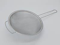 Сито дуршлаг из нержавейки круглое кухонное с ручкой и широкой окантовкой L 53 cm D 28,5 cm IKA SHOP