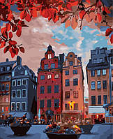 Картина по номерам "Краски Стокгольма" 40*50 см картина для рисования Номерные раскраски Полный Набор