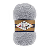 ANGORA REAL 40_21 серый - 40%шерсть, 60%акрил