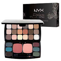 Набор косметики NYX Cosmetics Bohemian Chic Nude Matte Collection (24 оттенка теней и 2 оттенка румян)