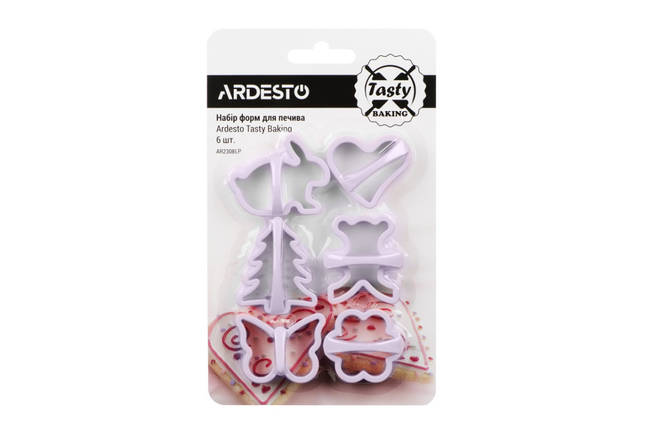 Набір форм для випічки печива Ardesto Tasty Baking AR-2308-LP фіолетовий ID 3893871, фото 2