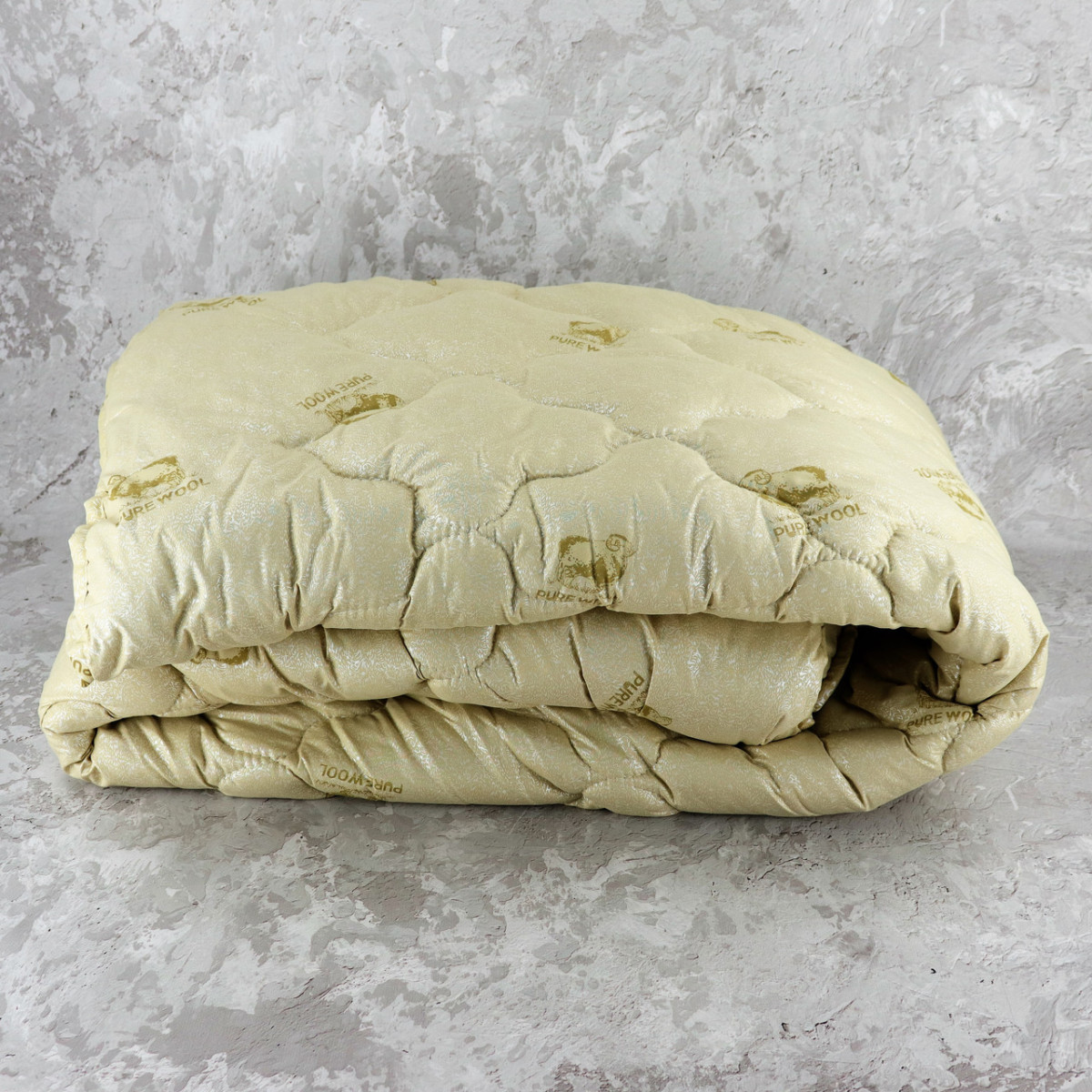 Ковдра закрита овеча вовна (Мікрофібра) PURE WOOL Полуторна 145х210 55081 ID 3903549