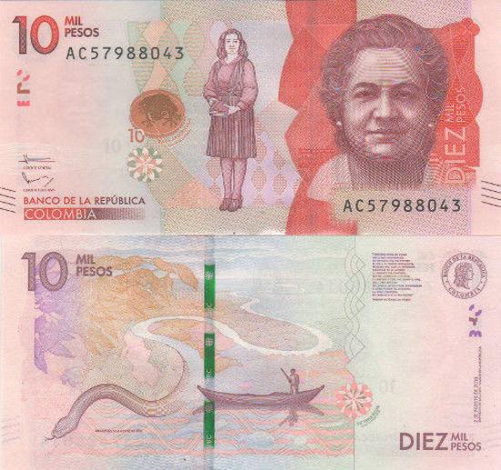 Colombia Колумбія - 10 000 Pesos 24.07. 2018 UNC P. 460