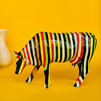 Коллекционная статуэтка коровы Striped, Size L 30 х 9 х 20 см. Автор: Susan Roecker