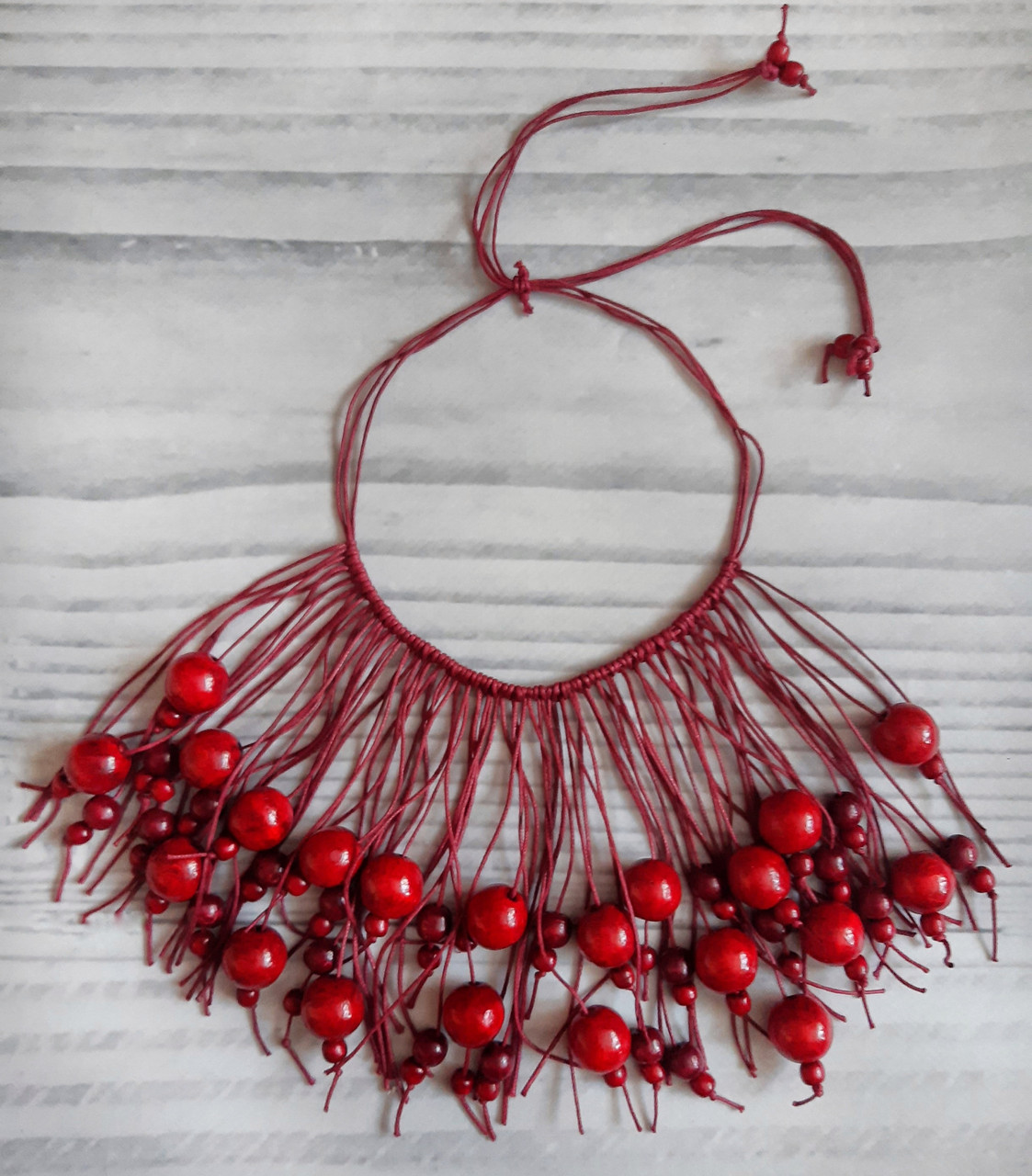 Намисто Шарм бордове, фото 1