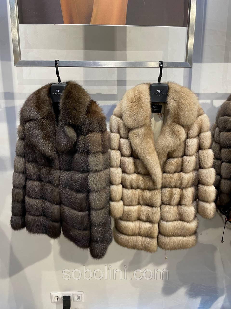 Шуби із соболю з англійським коміром, фото 1