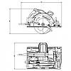 Потужна ручна дискова пила по дереву Metabo KS 55 FS : 1200 Вт, круг 160мм циркулярна пила 600955000, фото 7