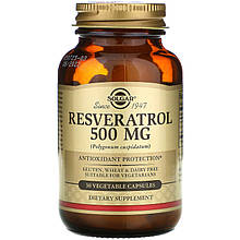 Ресвератрол SOLGAR "Resveratrol" 500 мг (30 капсул)