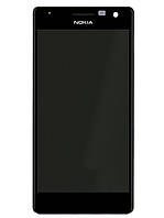 Дисплей Nokia 730 Lumia Dual Sim | RM-1038 | RM-1039 | RM-1040 + сенсор черный с рамкой | модуль