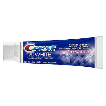 Відбілююча зубна паста Crest 3D White Whitening Toothpaste, Radiant Mint 136 г