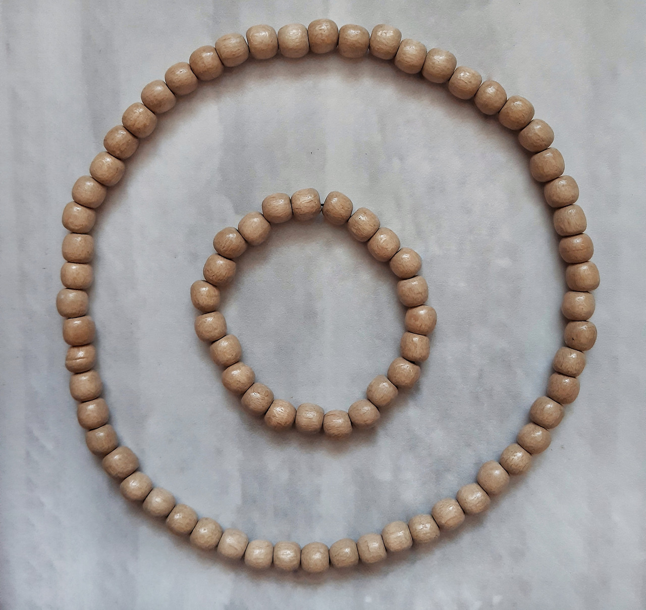 Набір намисто та браслет Горобина бежеві., фото 1