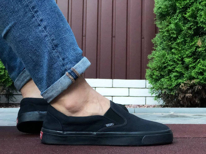 Мужские кеды летние кроссовки Vans Ванс Черные сетка весна/лето/осень ...