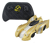 Радиоуправляемая игрушка CLIMBER WALL RACER 1601C Антигравитационная машинка на р/у золотой